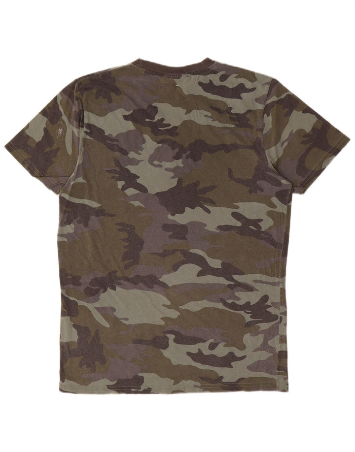 Converse Herren Grafik-T-Shirt-Oberteil, mittlere Khaki-Tarnung