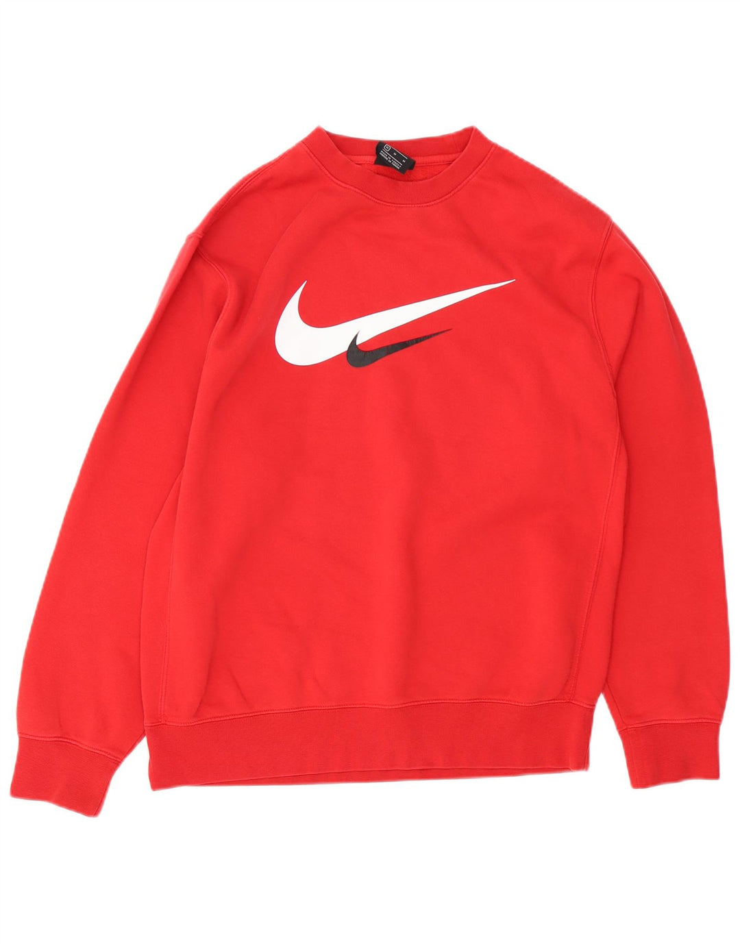 NIKE Herren-Sweatshirt mit Grafik, mittelrote Baumwolle