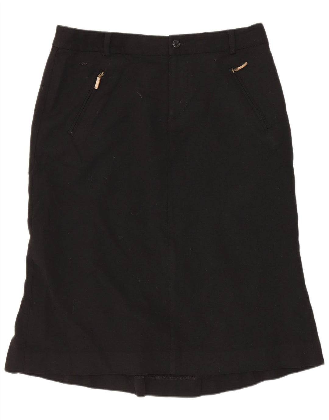 Ralph Lauren Damen A-Linienrock US 6 Medium W30 Schwarze Wolle