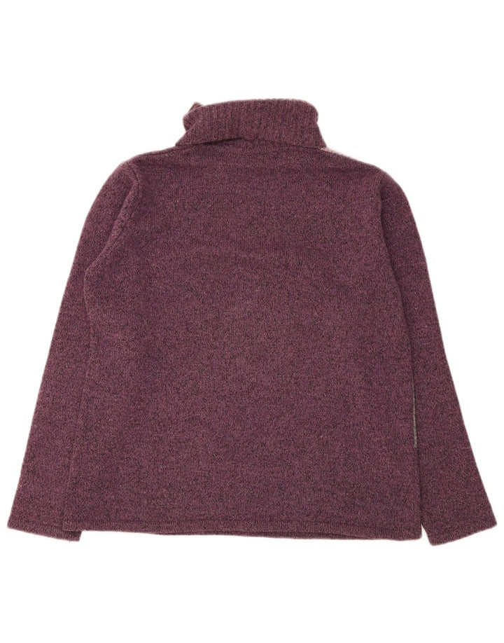 Essentials Rollkragenpullover für Damen, UK 14/16, Größe L, Lila