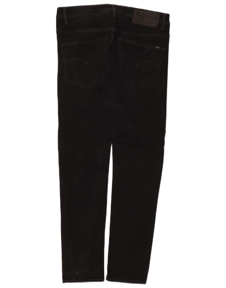 G-Star Herren Slim Jeans W32 L32 Schwarze Baumwolle