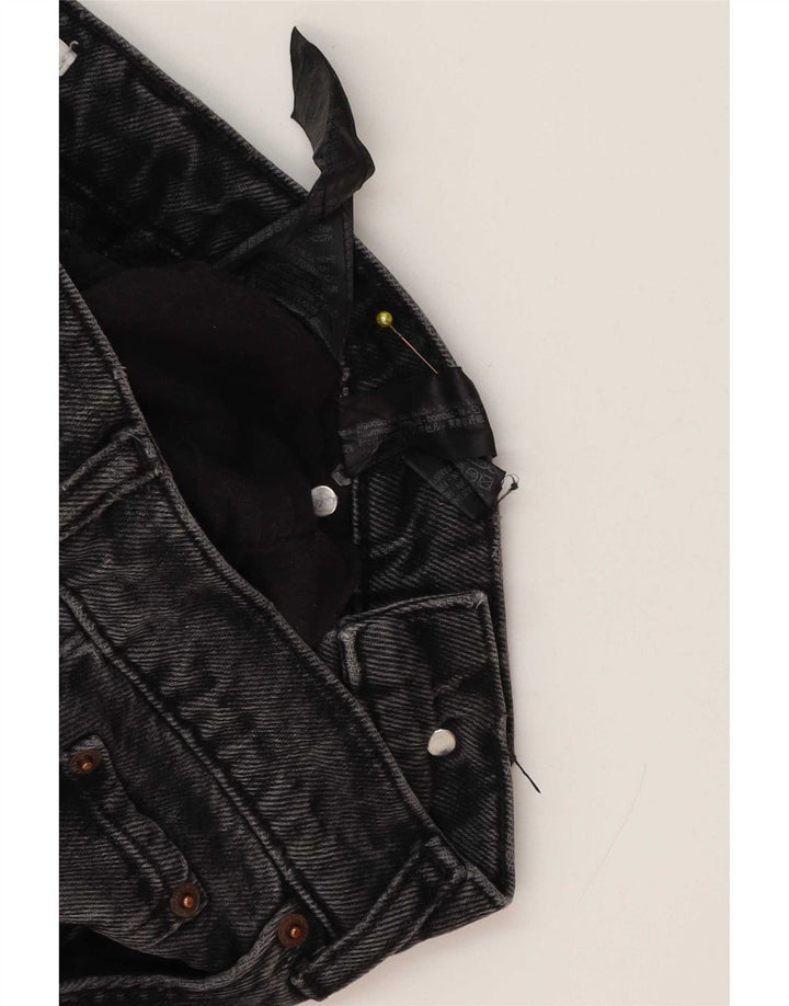 Zara Damen Straight Jeans EU 36 Small W26 L33 Graue Baumwolle