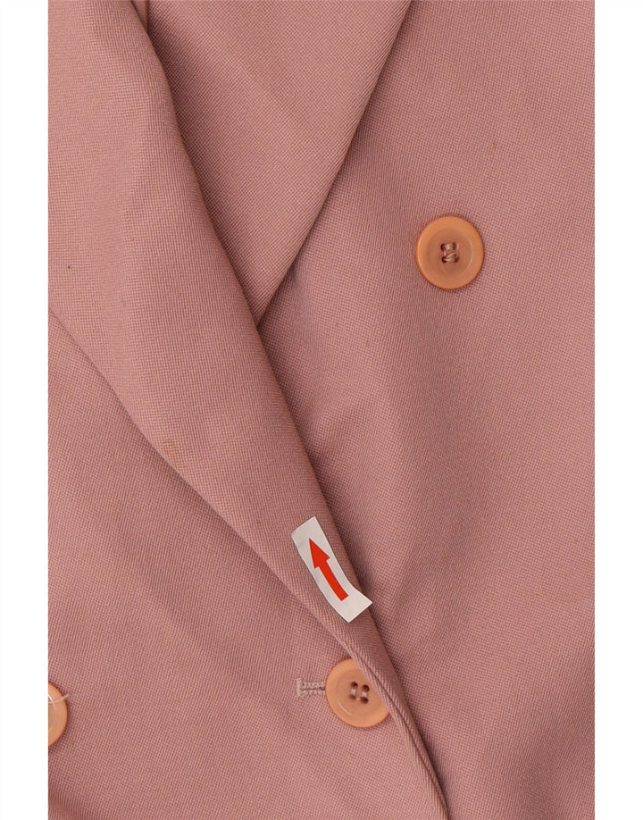 Marks & Spencer Damen-Blazerjacke mit 3/4-Ärmeln, UK 12, Mittelrosa