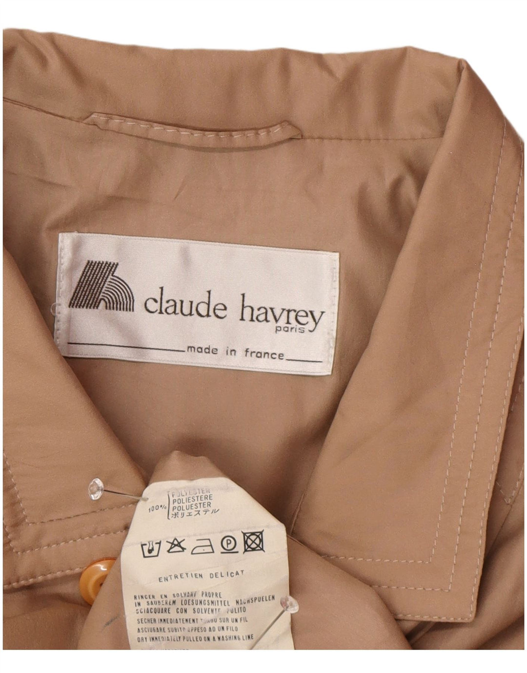 Claude Havrey Damen Übergroßer zweireihiger Mantel EU 52 4XL Braun