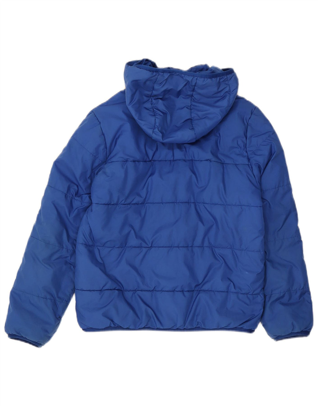 Adidas Jungen wattierte Jacke mit Kapuze, 10–11 Jahre, blaues Polyester