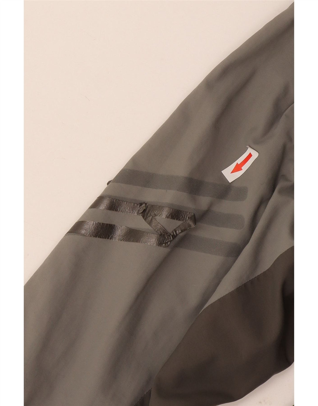 Adidas Herren Regenjacke UK 40 Large Grau Colourblock Nylon