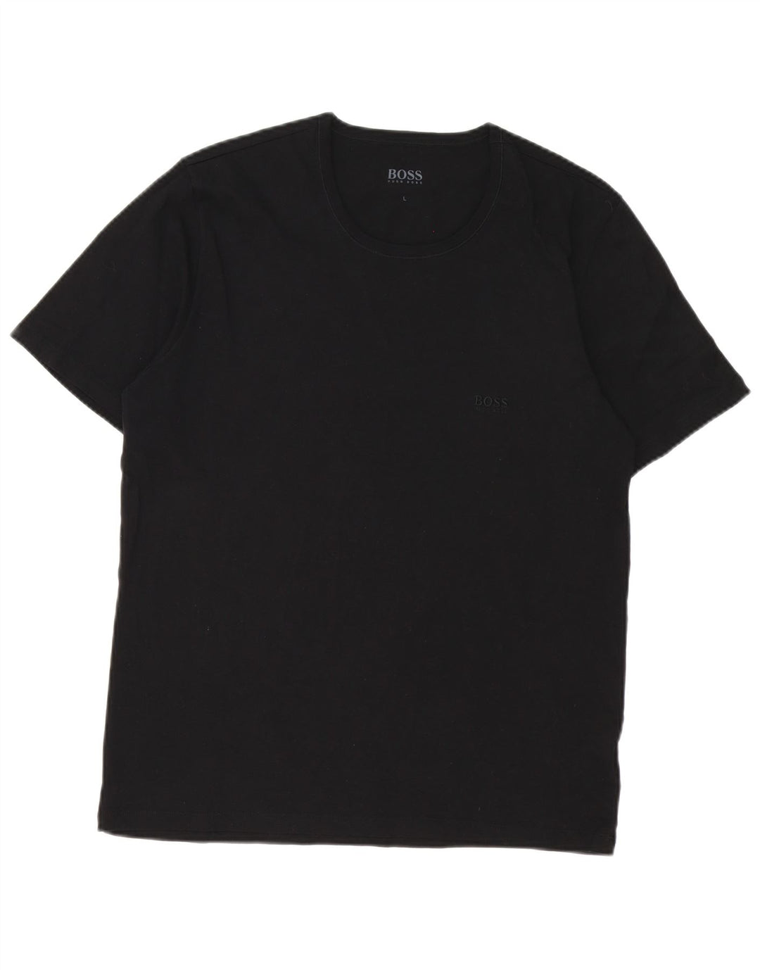 Hugo Boss Herren T-Shirt Top Large Schwarz Baumwolle