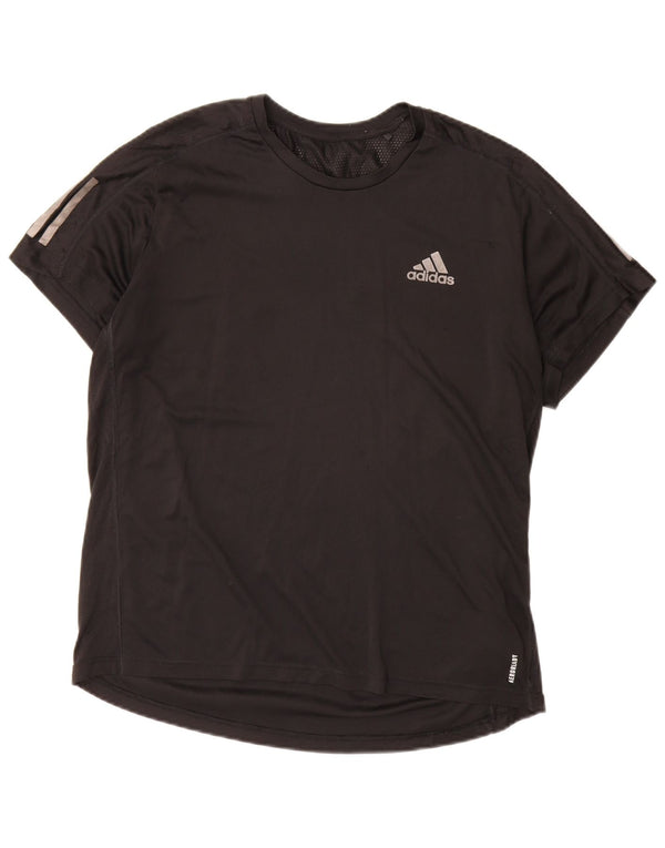 ADIDAS Herren T-Shirt Top Large Schwarz Polyester