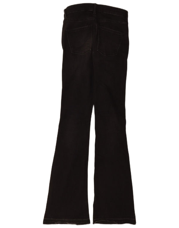 Zara Damen Schlagjeans EU 34 2XS W24 L35 Schwarze Baumwolle