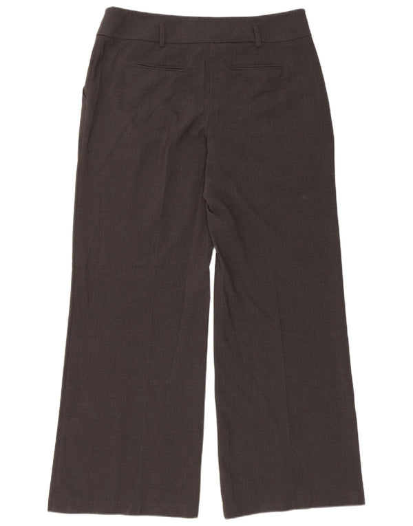 Marks & Spencer Damen-Chinohose mit weitem Bein, UK 14, Größe L W32 L30, Grau