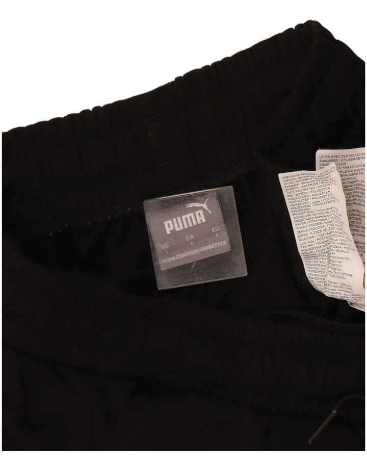 Puma Herren-Trainingshose, Jogginghose, Größe L, Schwarz, Polyester