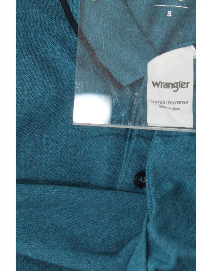 WRANGLER Mens Polo Shirt Small Blue Cotton Vintage Wrangler and Second-Hand Wrangler from Messina Hembry 