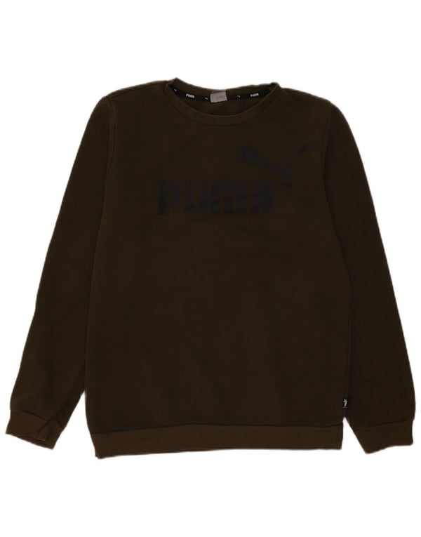 Puma Jungen Grafik Sweatshirt Pullover 15–16 Jahre Khaki Baumwolle