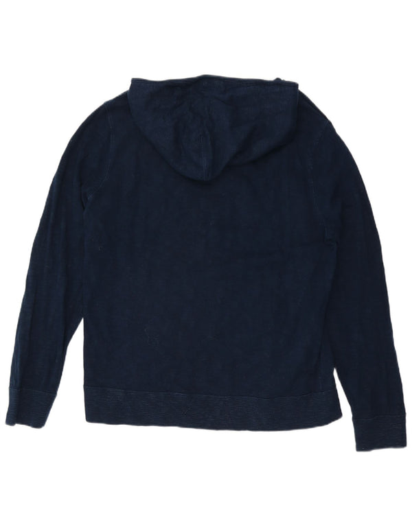 J. Crew Herren-Kapuzenpullover mit Knopfkragen, XL, Marineblau, Baumwolle