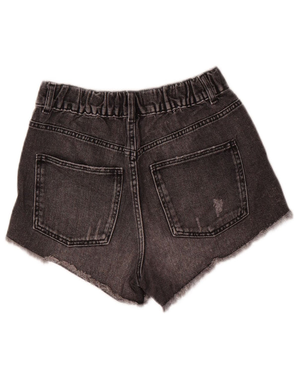 Zara Jeansshorts im Used-Look für Mädchen, 11–12 Jahre, W26, Grau