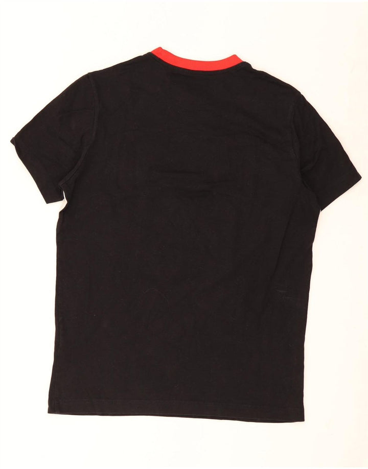 Champion Herren-T-Shirt mit Grafik, Mittelschwarz, Colourblock-Baumwolle