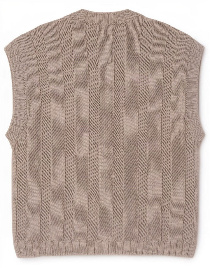 Zara Herren Weste Tank Top Large Grau Baumwolle
