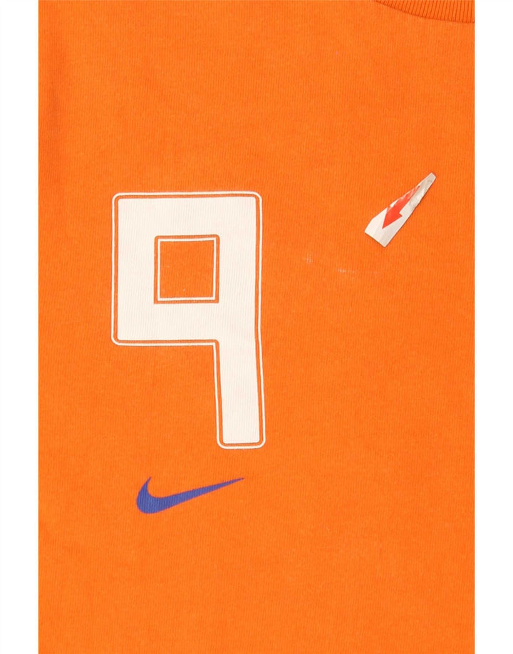 Nike Herren KNVB Grafik-T-Shirt aus mitteloranger Baumwolle
