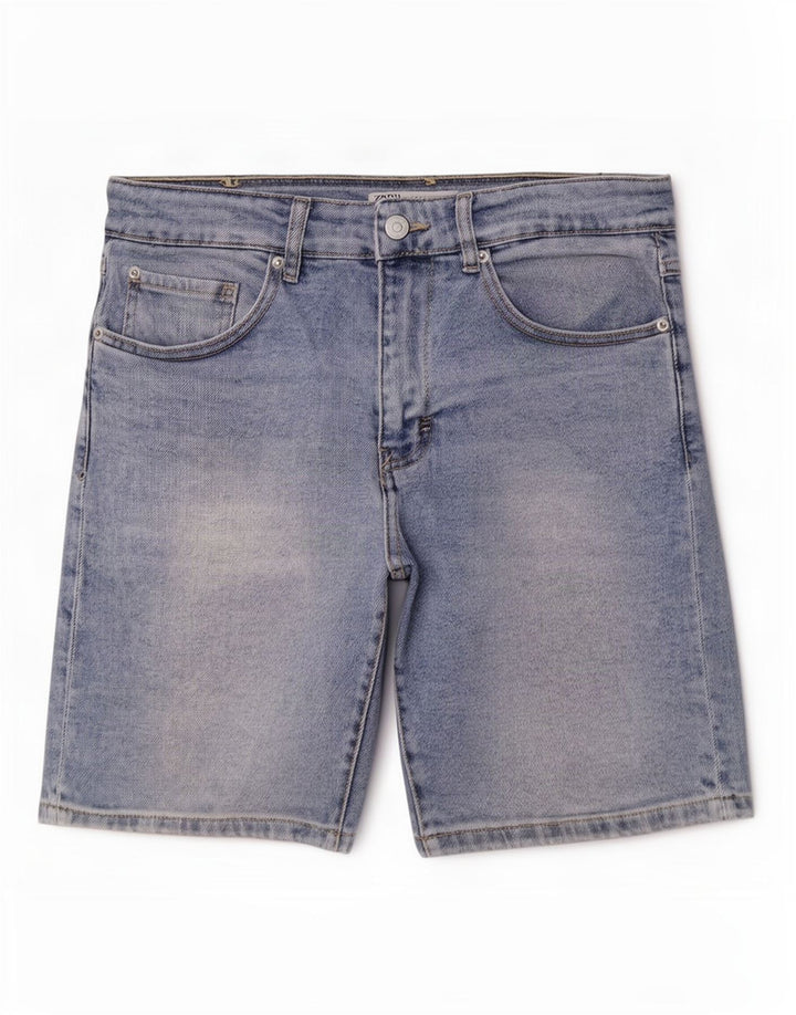 Zara Herren Jeansshorts EU 40 Medium W31 Blau