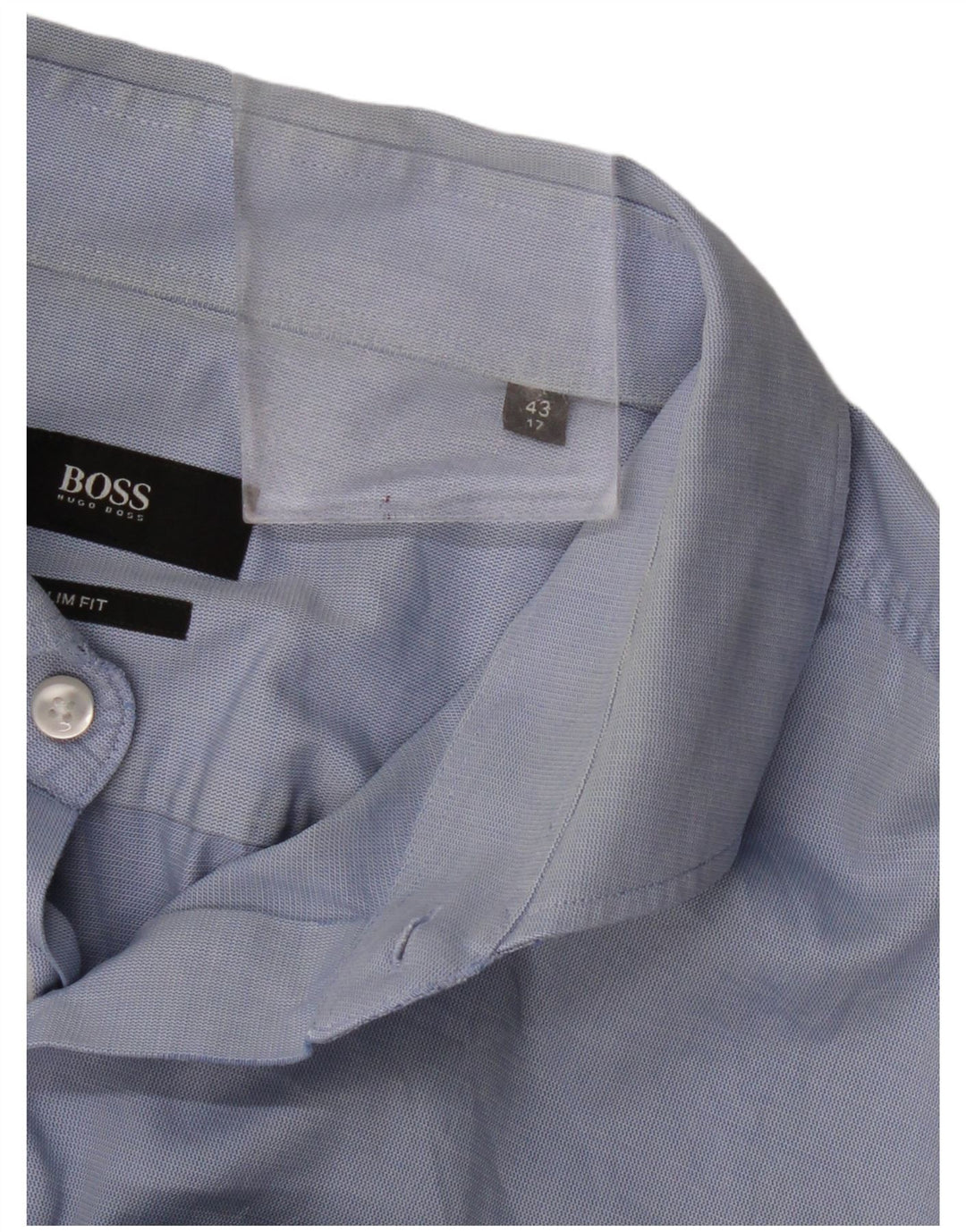 Hugo Boss Herren Slim Fit Hemd Größe 43 17 XL Blau