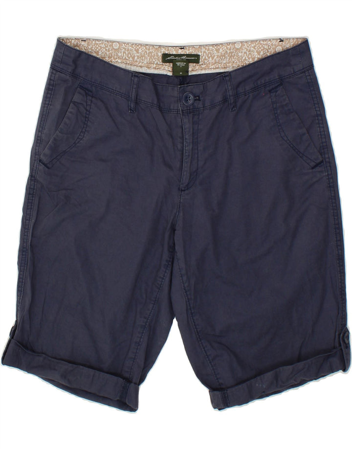 EDDIE BAUER Womens Chino Shorts US 8 Medium W30  Navy Blue Cotton Vintage Eddie Bauer and Second-Hand Eddie Bauer from Messina Hembry 