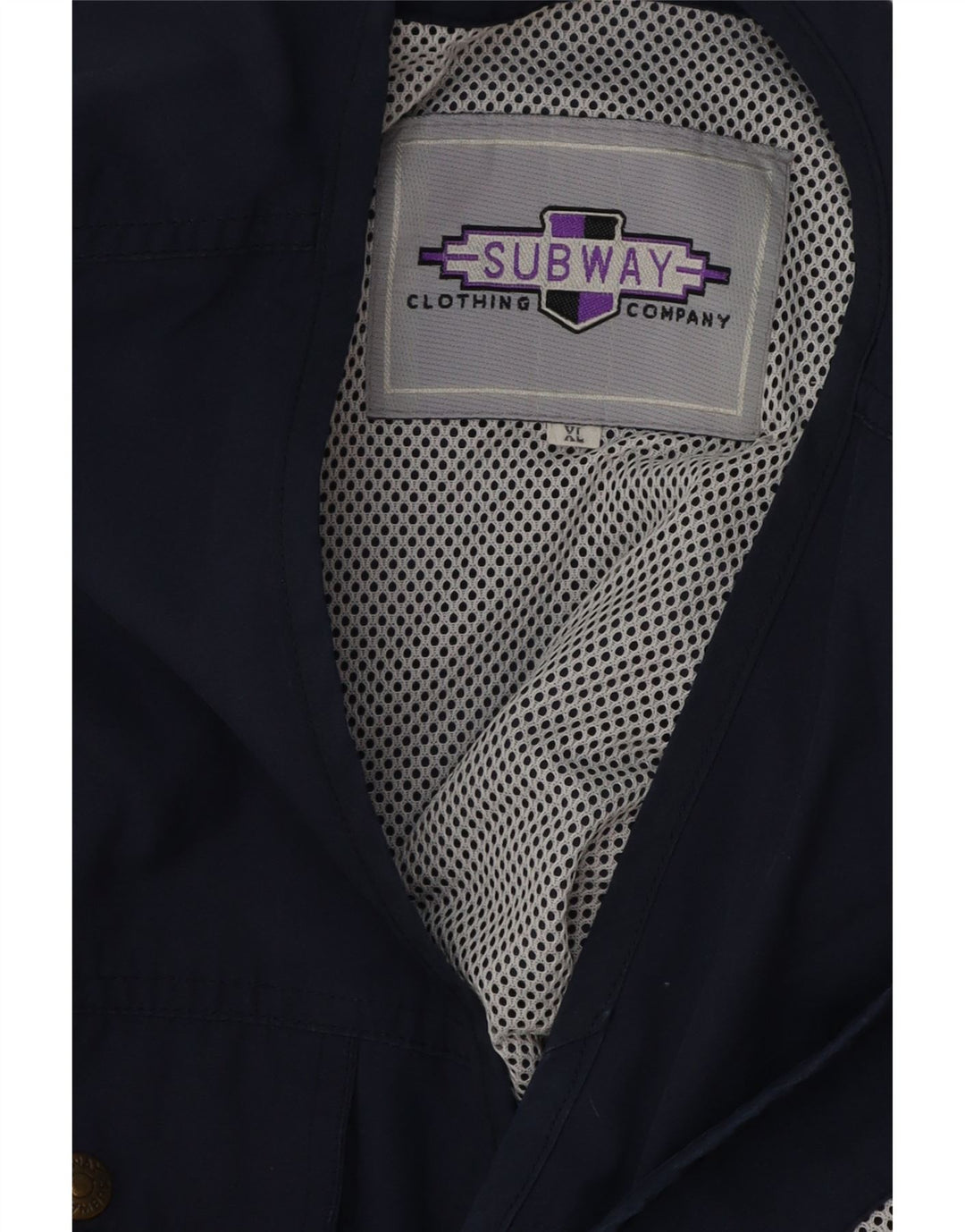 VINTAGE Herren Utility Gilet UK 42 XL Marineblau