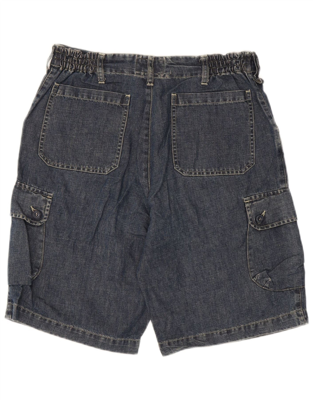 Trussardi Herren Cargo Denim Shorts IT 48 Medium W30 Blaue Baumwolle