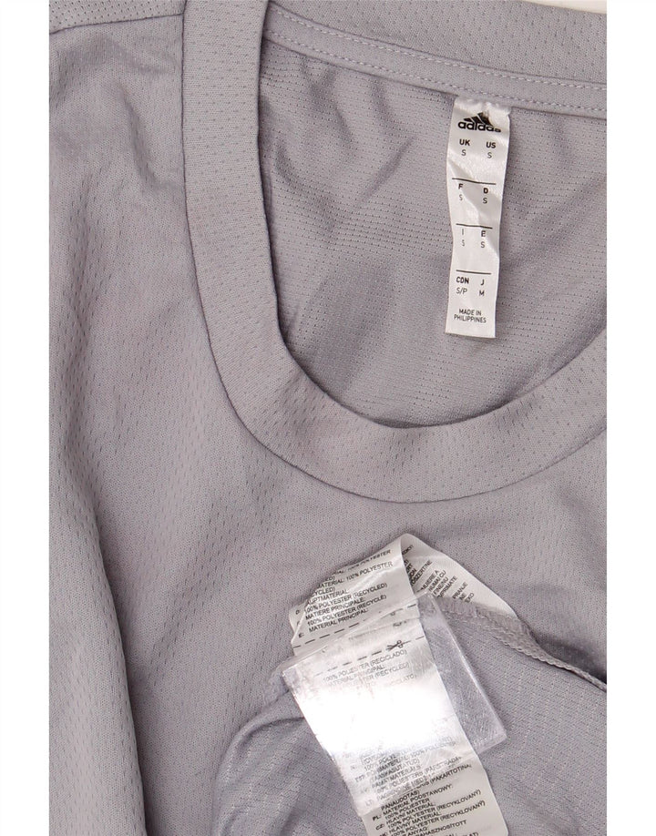 ADIDAS Herren T-Shirt Top Small Grau Polyester