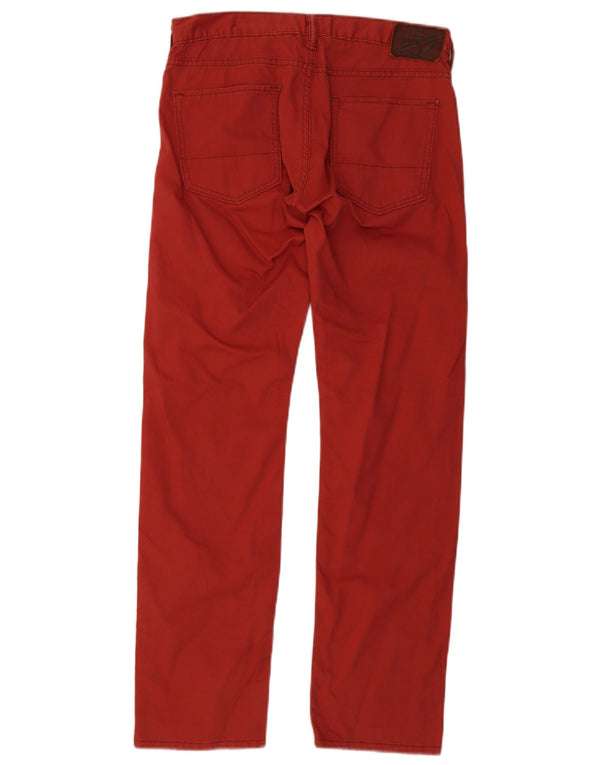 Dockers Herren gerade Freizeithose W30 L32 rote Baumwolle