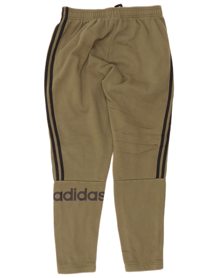 Adidas Herren-Trainingshose mit Grafik, mittlere Khaki-Baumwolle