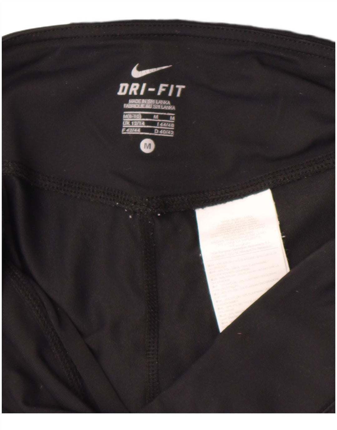 Nike Damen Capri-Leggings UK 12/14 Mittelschwarzes Nylon