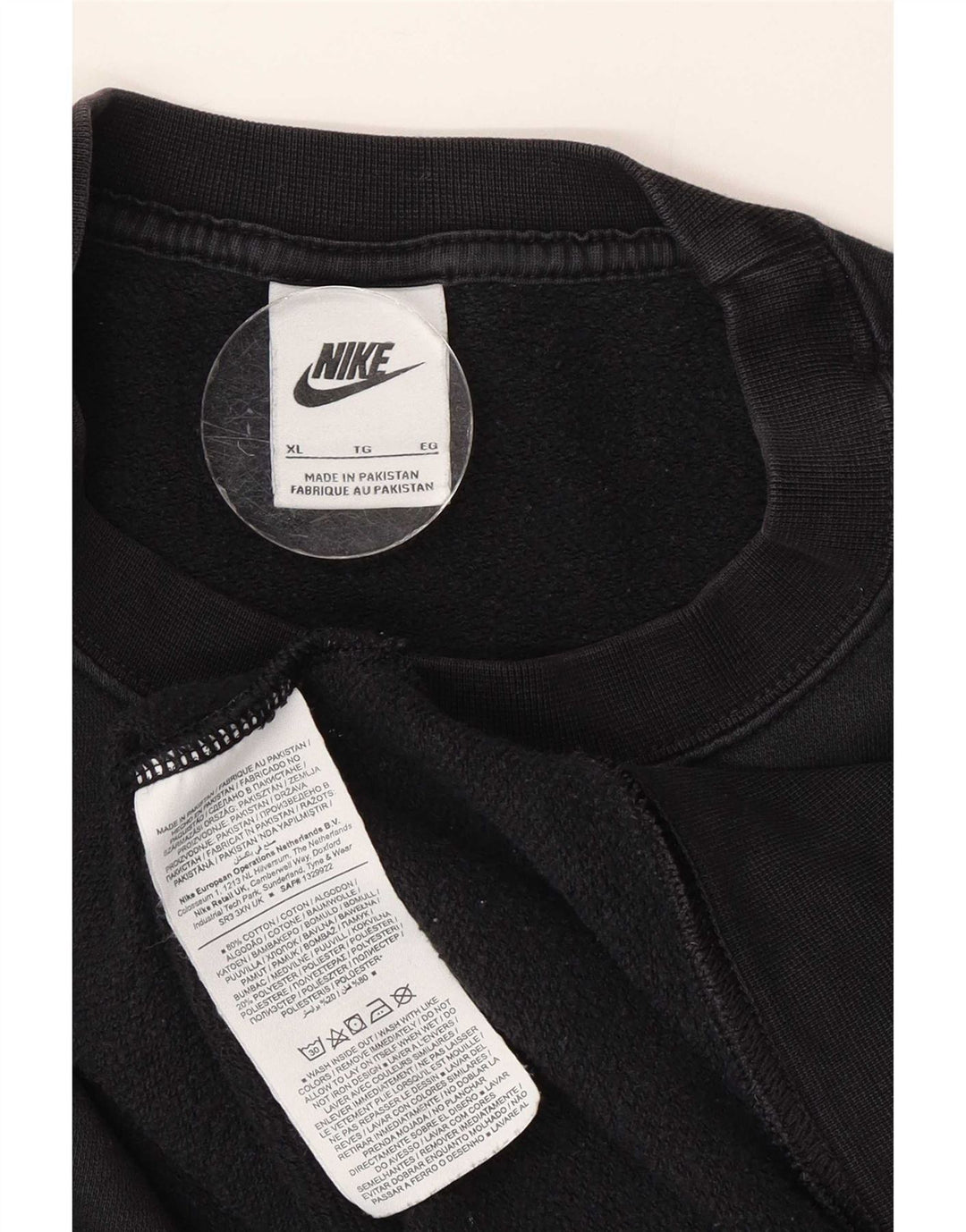 Nike Damen-Sweatshirt in Übergröße, Größe UK 18, XL, Schwarz, Baumwolle