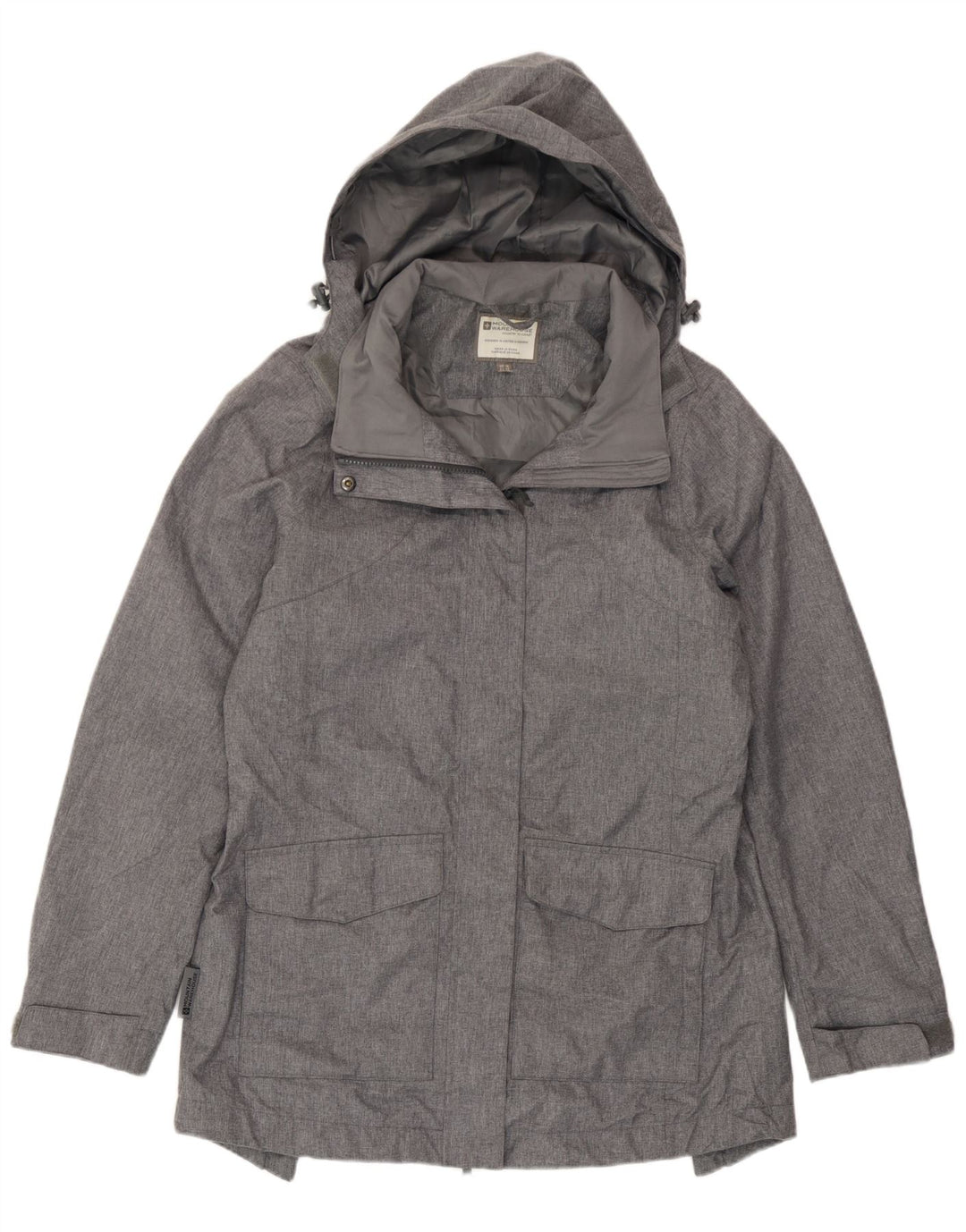 Mountain Warehouse Damen-Windbreaker-Jacke, UK 14, Größe L, Grau meliert
