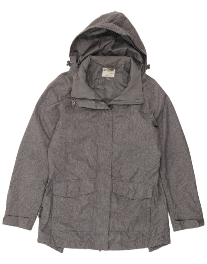 Mountain Warehouse Damen-Windbreaker-Jacke, UK 14, Größe L, Grau meliert