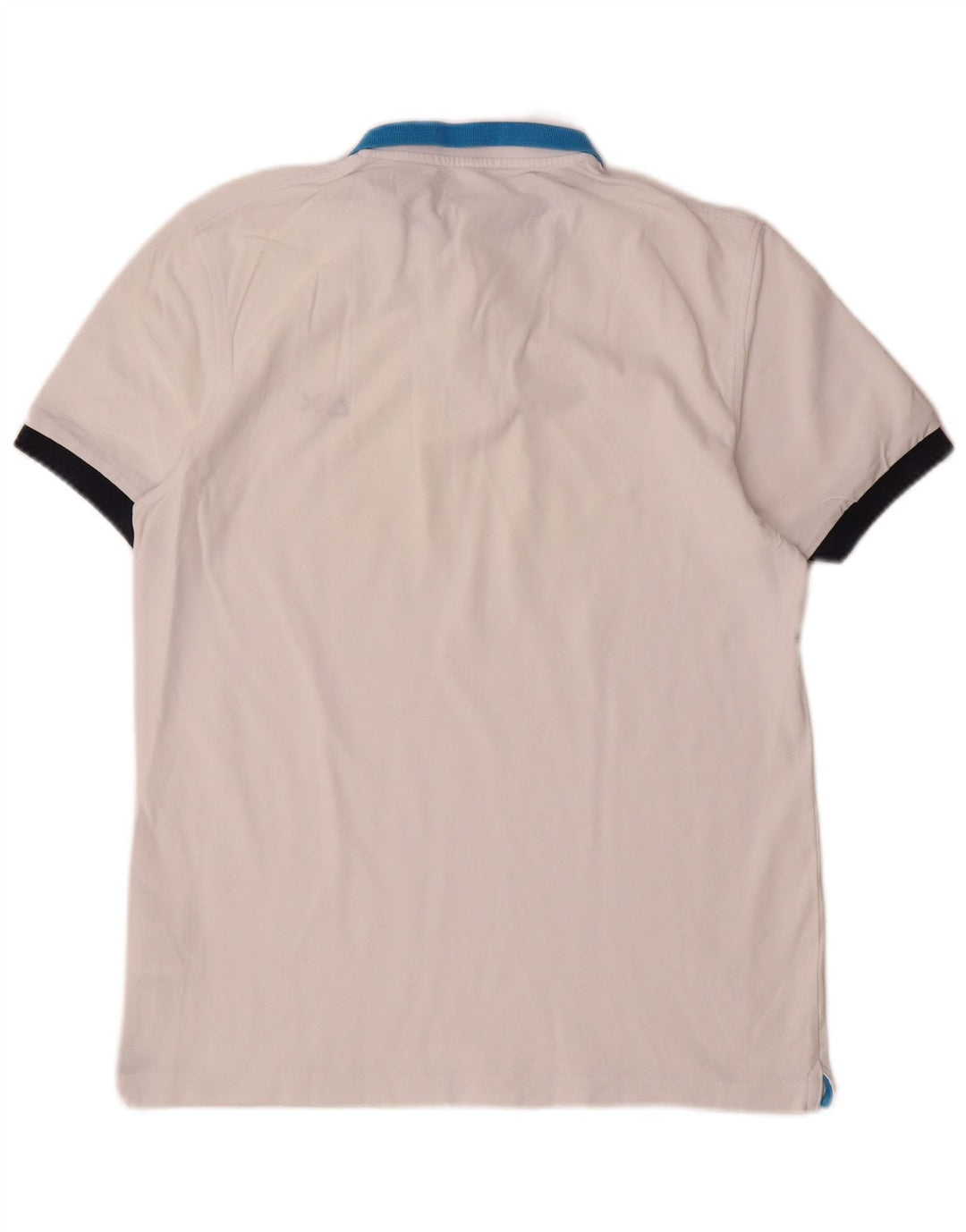 Sun68 Herren-Poloshirt aus mittelweißer Colourblock-Baumwolle