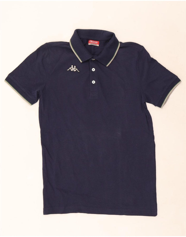 Kappa Herren-Poloshirt, mittelmarineblaue Baumwolle