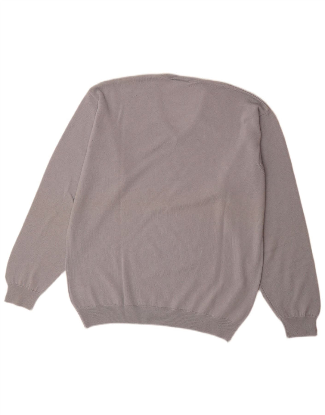 Lacoste Herren-Pullover mit V-Ausschnitt, Größe 5, große blaue Schurwolle