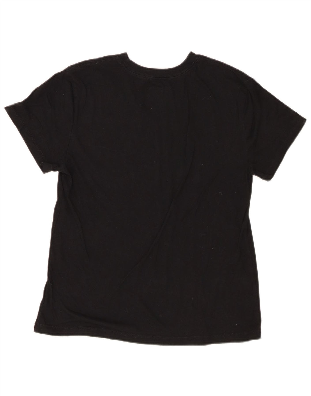 Champion Damen Grafik-T-Shirt-Oberteil UK 12 Medium Schwarz