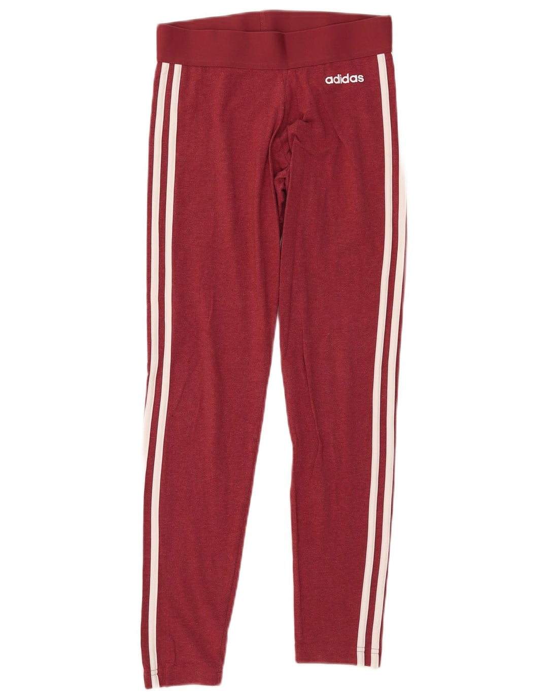 ADIDAS Damen Leggings UK 8/10 Small Burgund Baumwolle