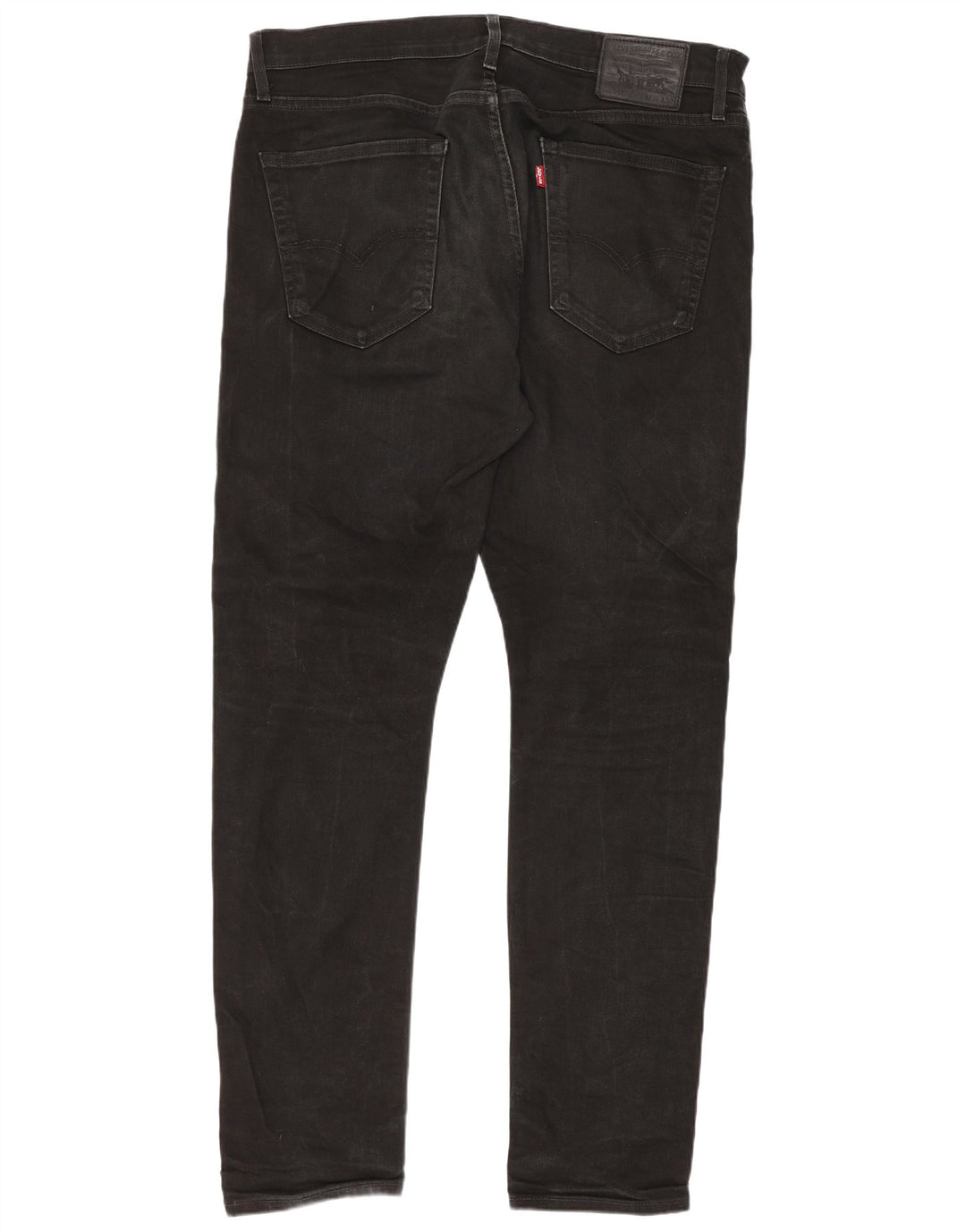 Levi's Herren 512 Tapered Slim Jeans W36 L32 Schwarze Baumwolle