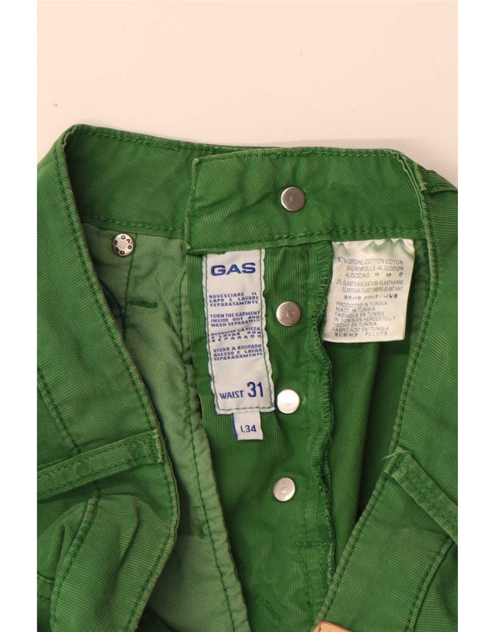 Gas Herren Freizeitshorts W31 Mittelgrüne Baumwolle