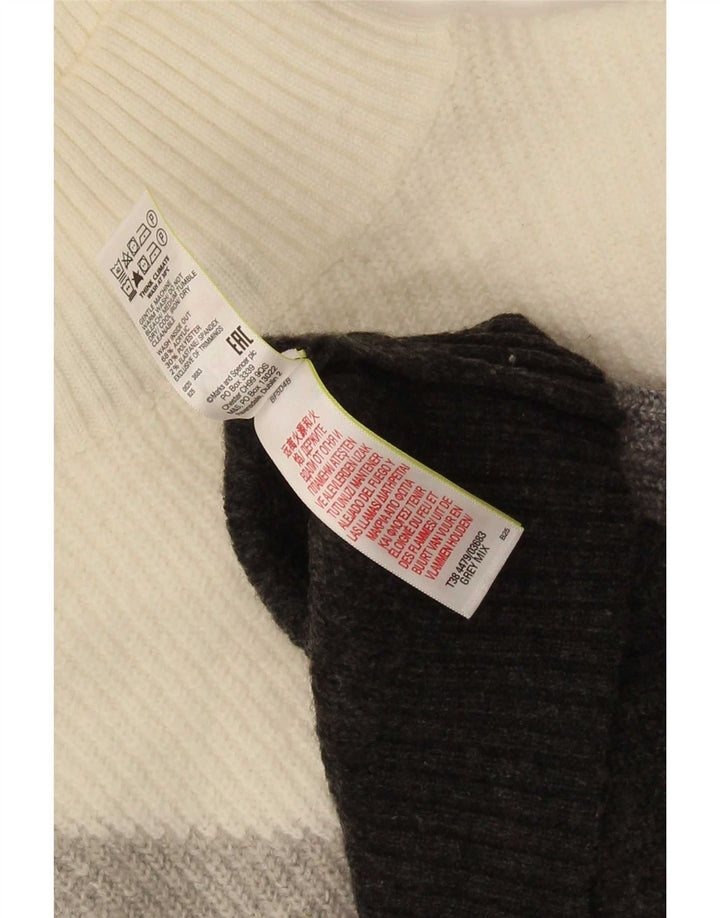 Marks & Spencer Damen-Pullover mit Rollkragen, Gr. 14, Grau