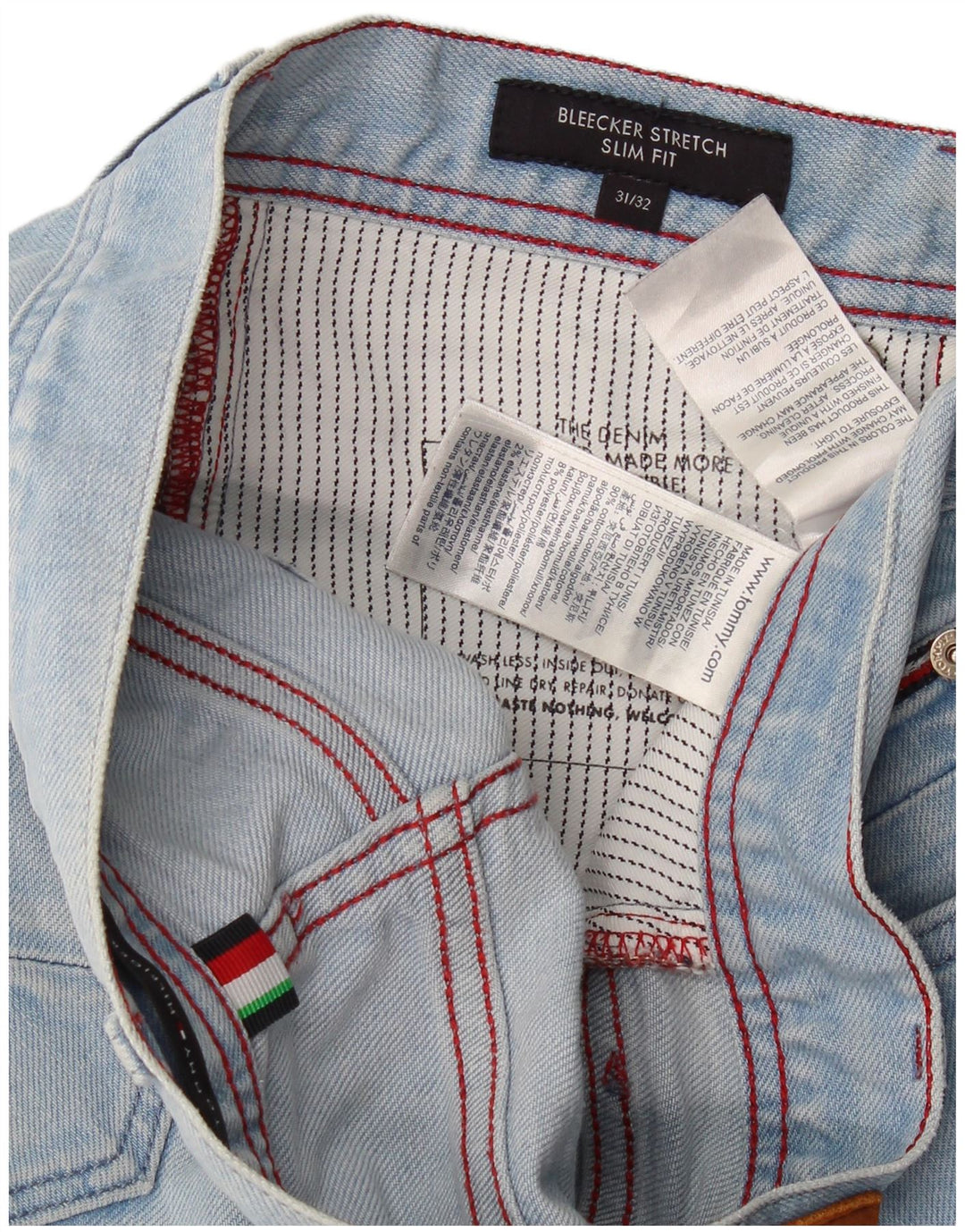 Tommy Hilfiger Herren Bleecker Slim Jeans W31 L29 Blaue Baumwolle