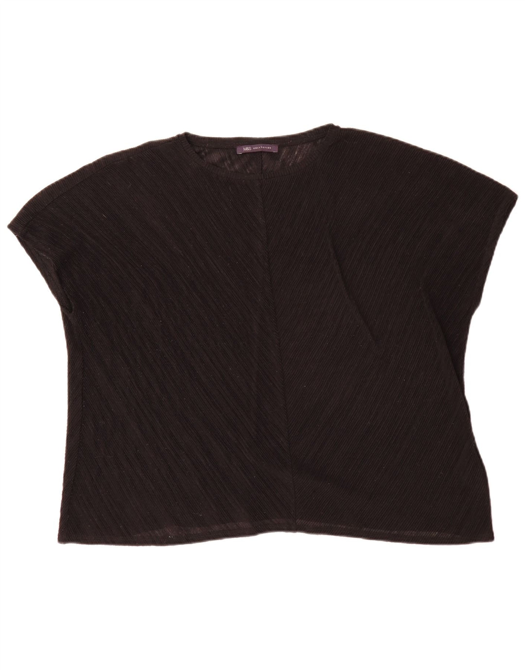Marks & Spencer Damen Blusenoberteil UK 16 Large Schwarz Polyester