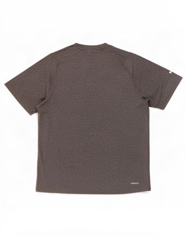 Adidas Herren Aeroready T-Shirt Top XL Grau geflecktes Polyester