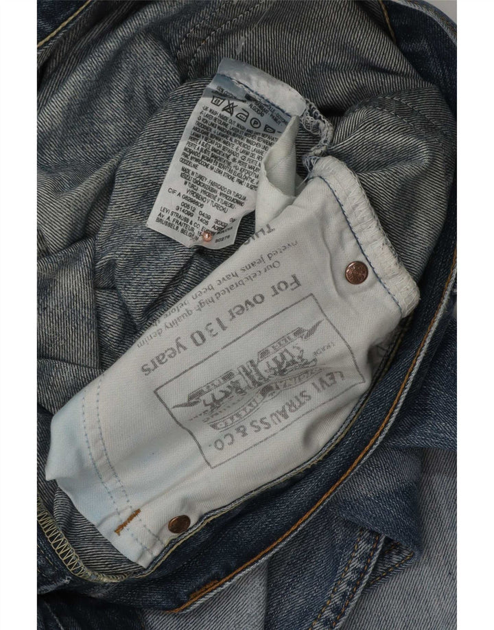 Levi's Damen 512 Distressed Bootcut Jeans W30 L32 Blaue Baumwolle