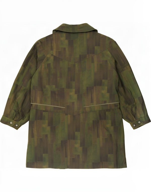 Vintage Damen Regenmantel EU 42 Large Green