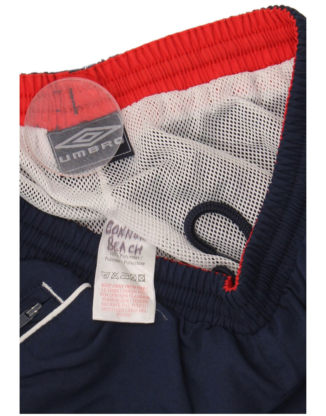 UMBRO Herren-Trainingshose, Größe S, W28, L28, Marineblau, Polyester