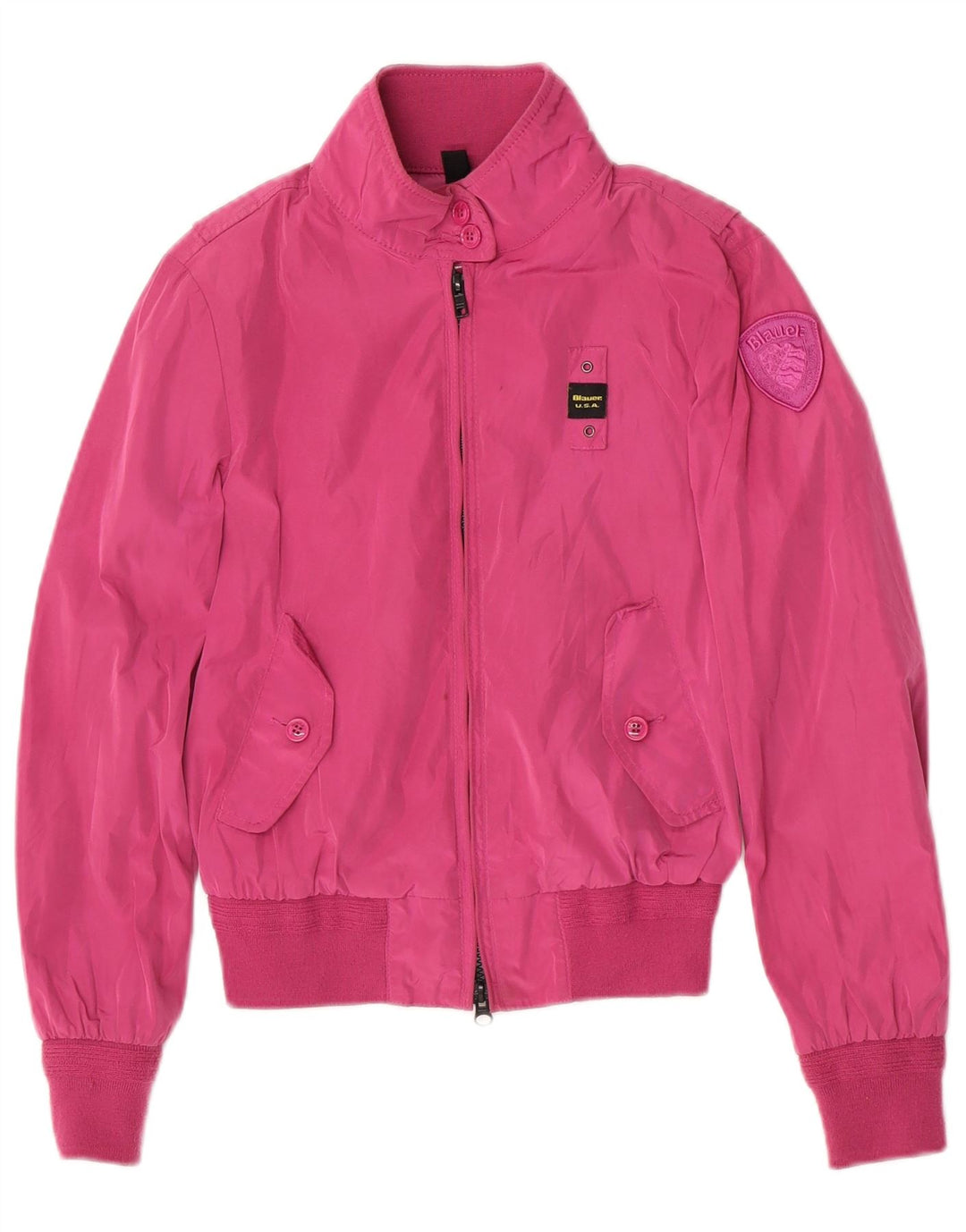 Blauer Bomberjacke für Mädchen, 11–12 Jahre, rosa, Polyester