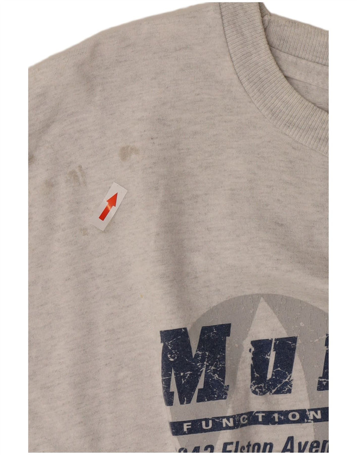 Murphy & Nye Herren Grafik-T-Shirt-Oberteil XL aus grauer Baumwolle